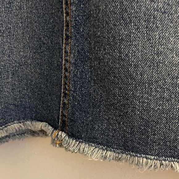 William Rast Dark Denim Mini Skirt great with tights - Picture 3 of 7